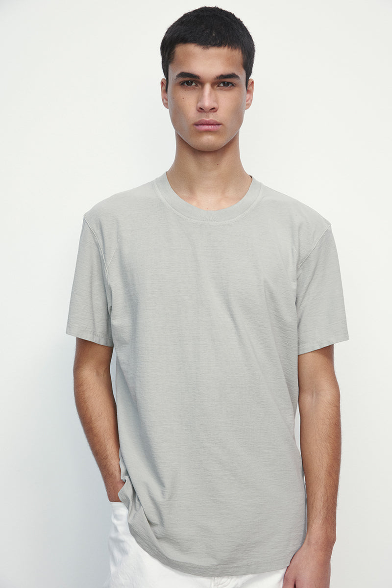 Extra-fine cotton T-shirt with ranglan sleeve