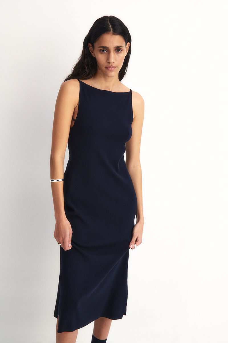 Double-face knit dress