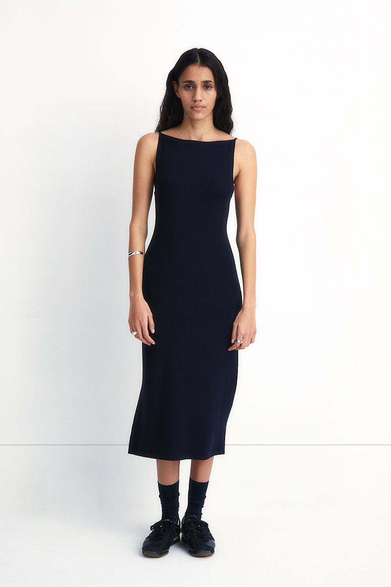 Double-face knit dress