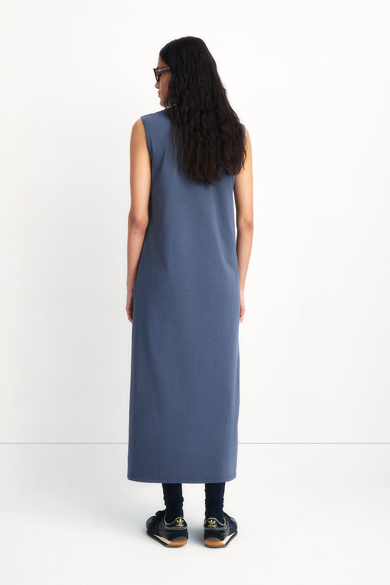Sleeveless ultra-light cotton dress
