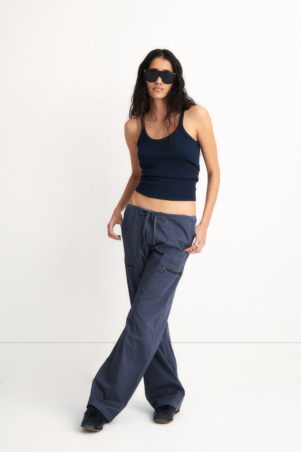 Ultra-Lightweight Cotton Pants with Zipper Pockets
