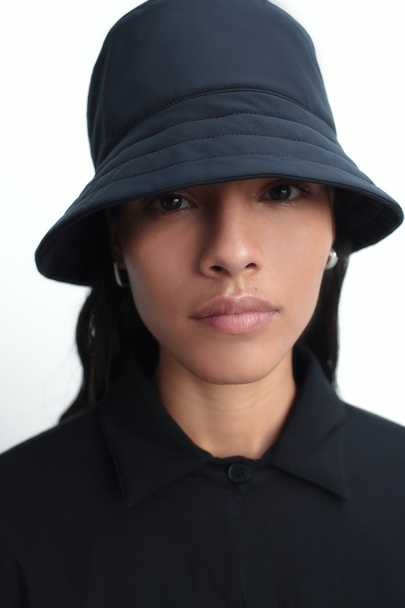 Quilted waterproof bucket hat