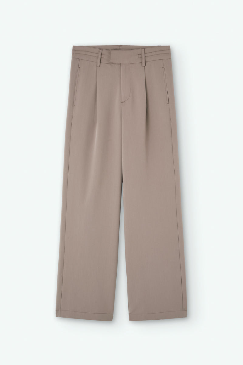 High-Waist Pleated Pants