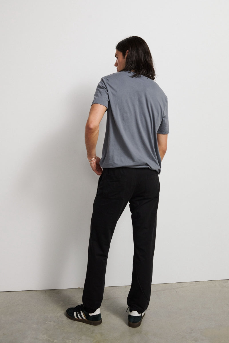 Stretch cotton fleece pants