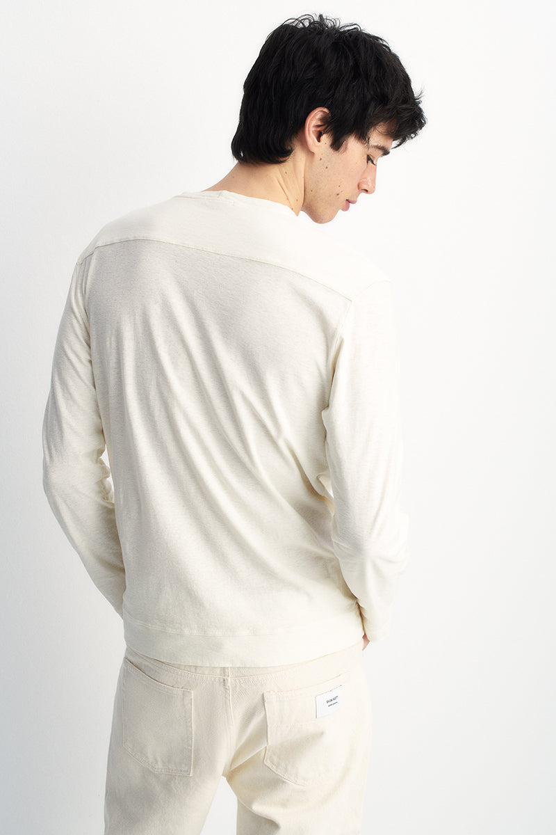 Ultralight cotton t-shirt with long sleeves