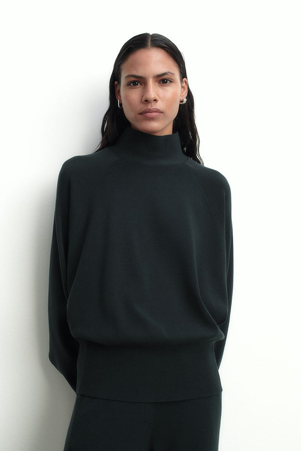 Oversized double-face knit sweater