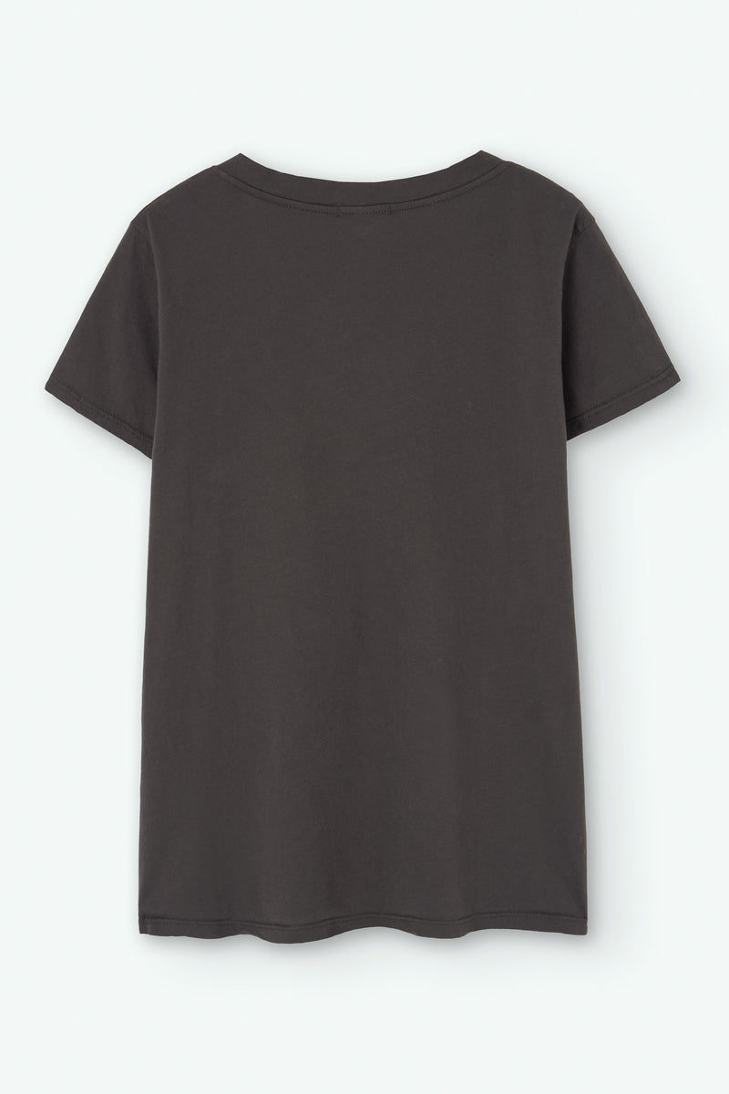 Camiseta de algodón con cuello V