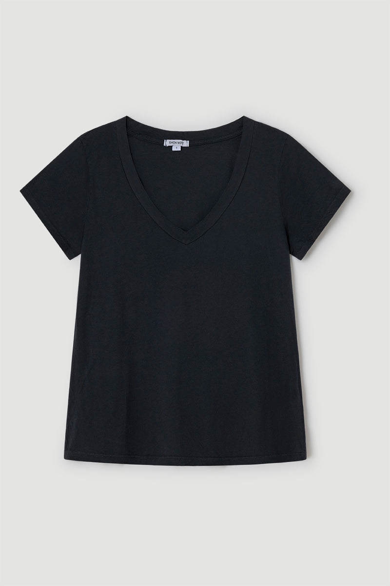 Cotton V-neck T-shirt