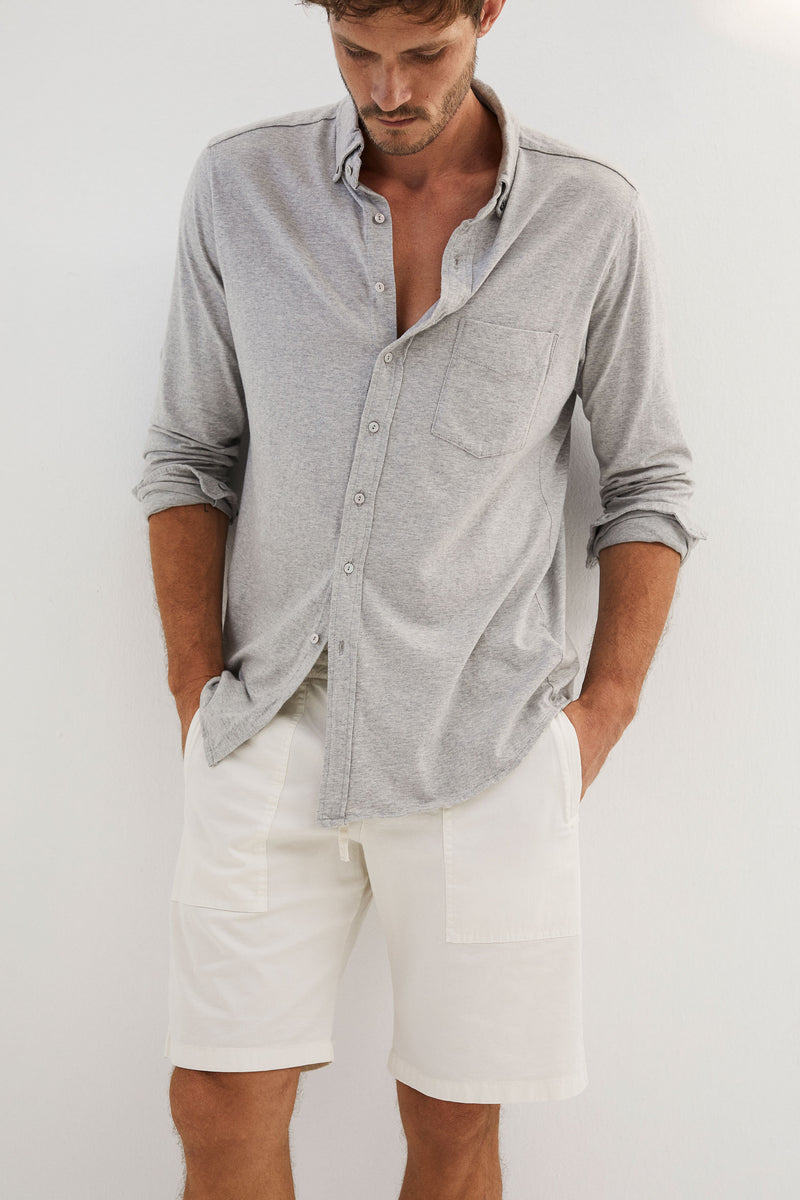 Camisa de algodón en punto liso