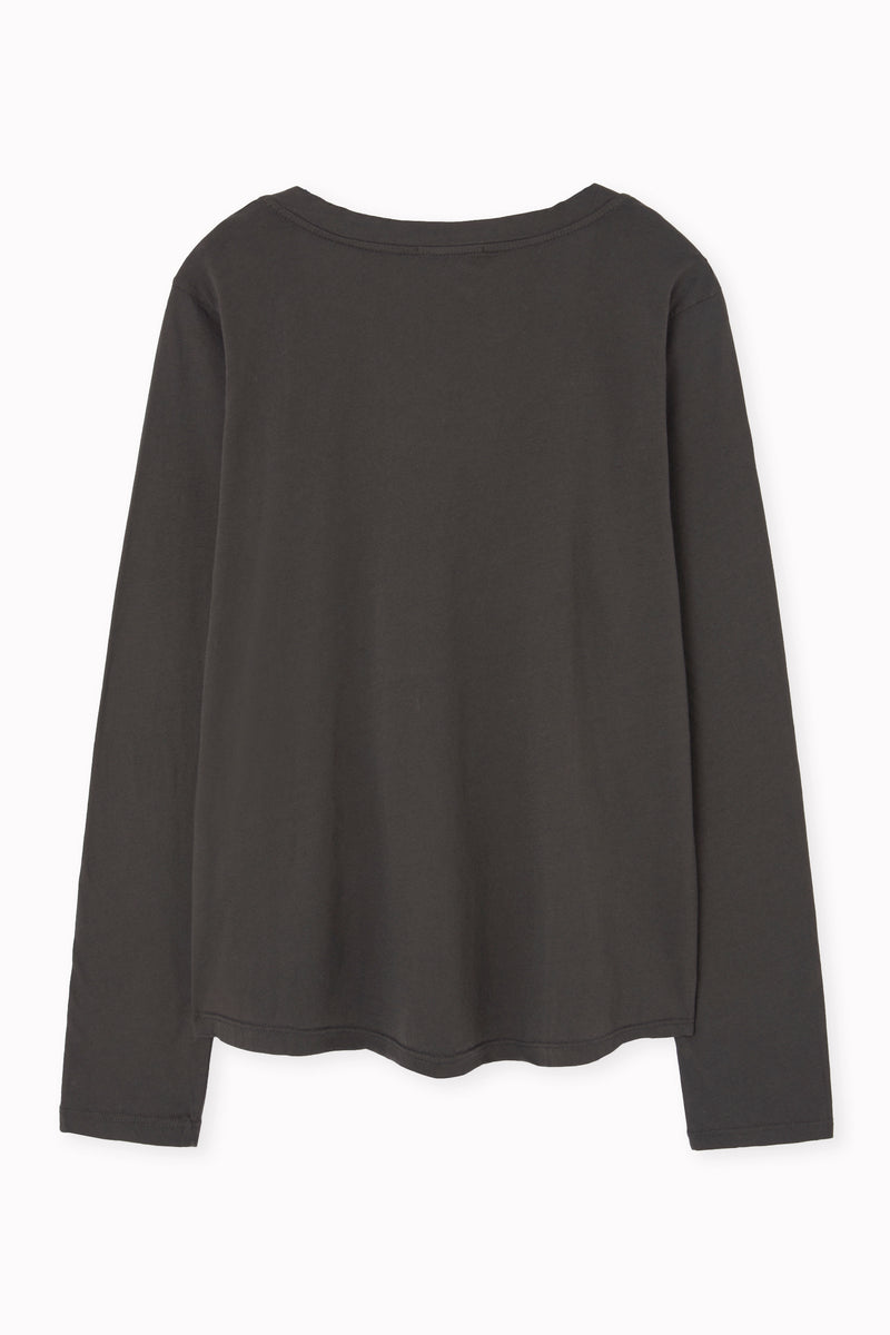 Camiseta de algodón con cuello V