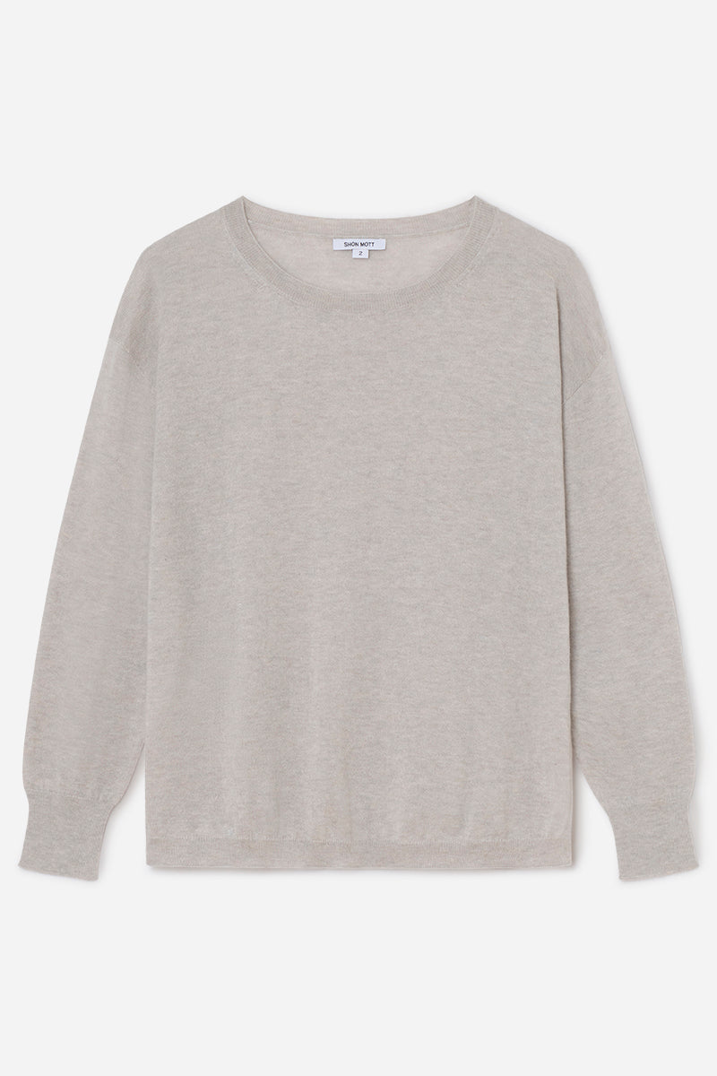 Ultra fine cashmere sweater with side slits