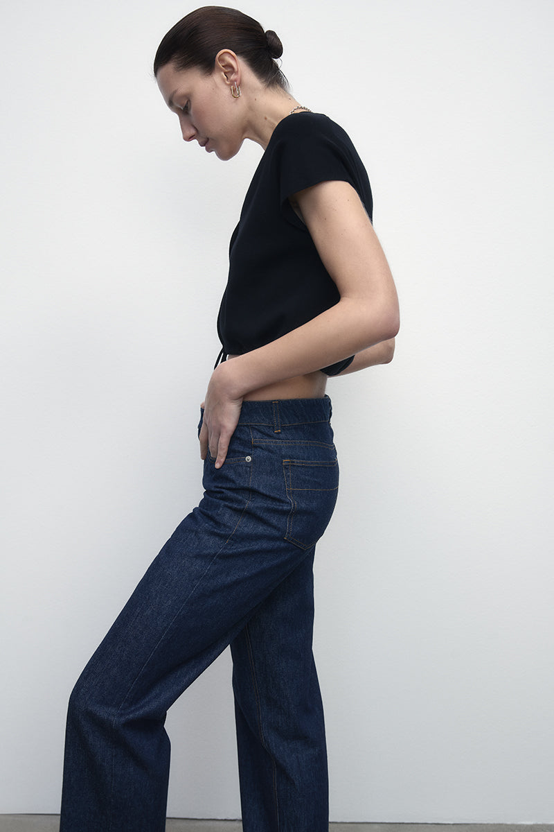 Indigo cotton denim