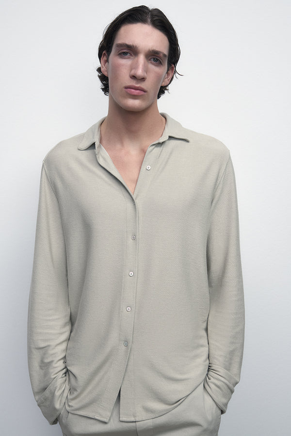 Reverse-Fleece Shirt