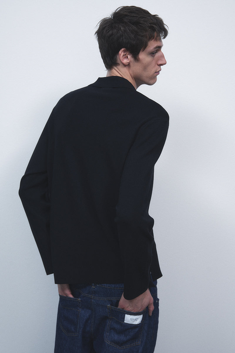 Double-Face Knit Overshirt