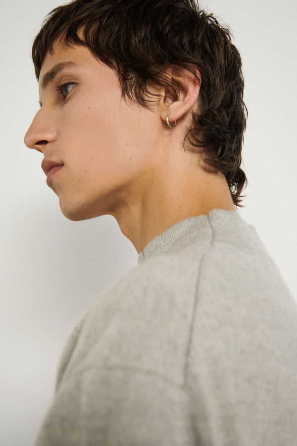 Jersey de cashmere con cuello perkins
