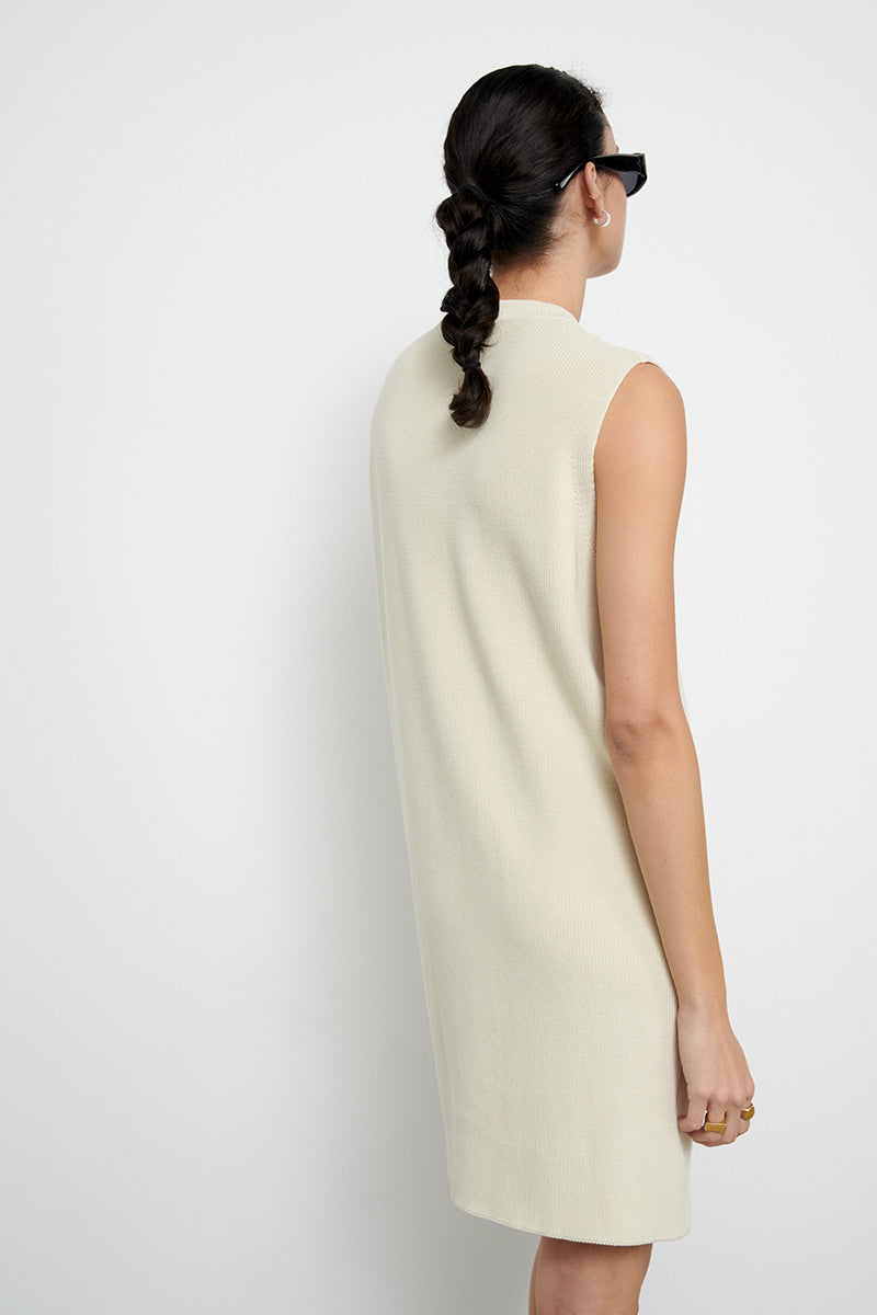Sleeveless knit dress