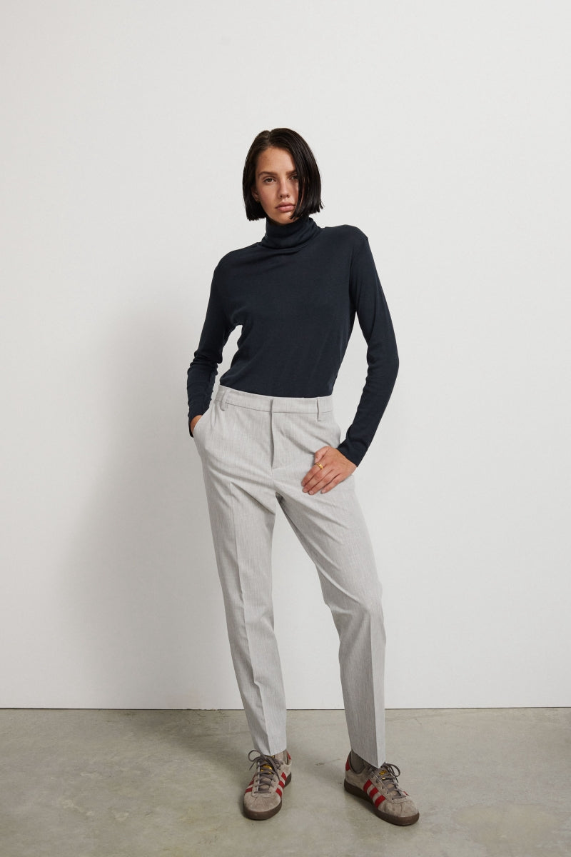 Straight pants in technical fabric