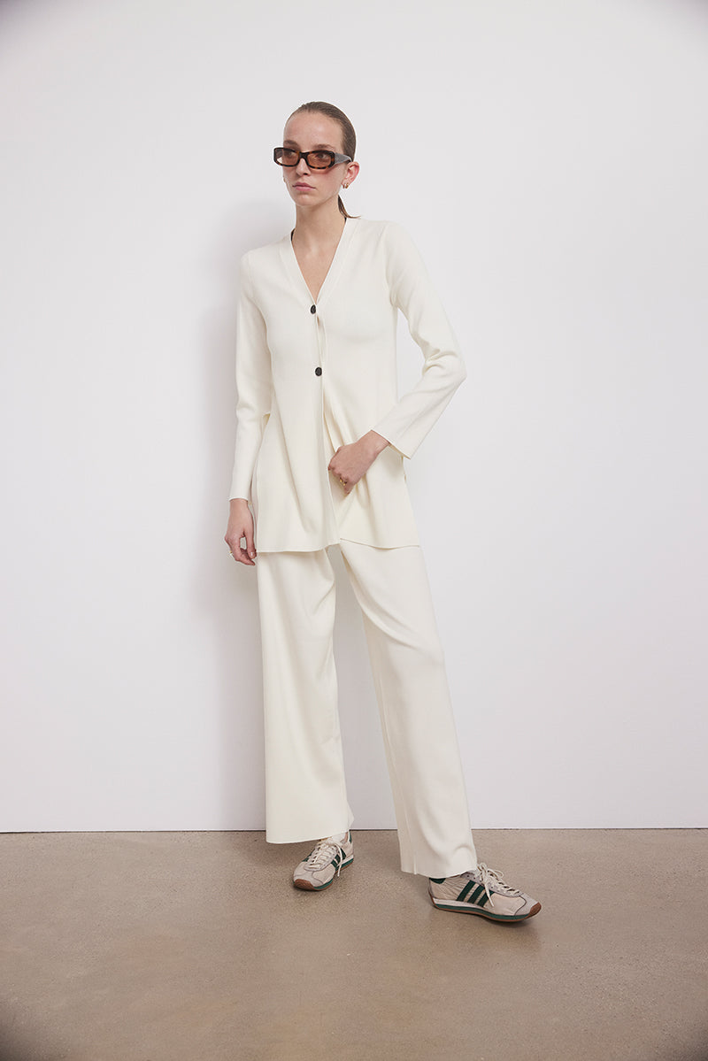 Cardigan de punto doble