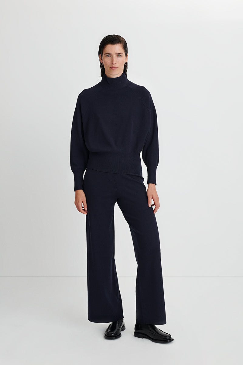 Double-face knit pants