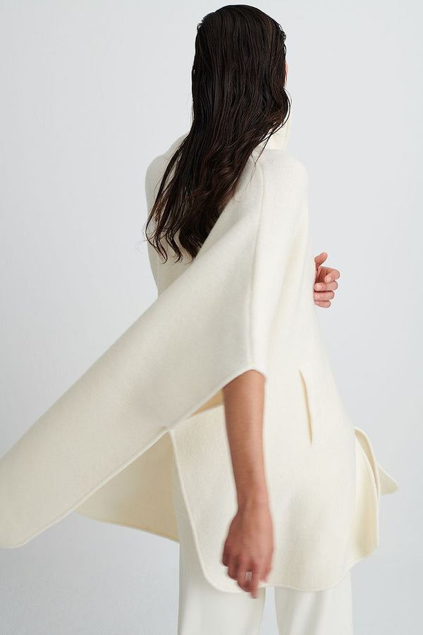 Merino wool poncho