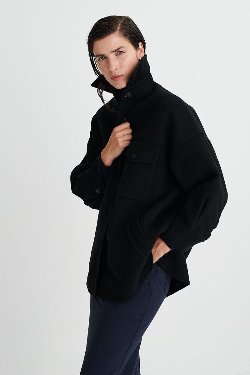 Abrigo de cashmere y lana