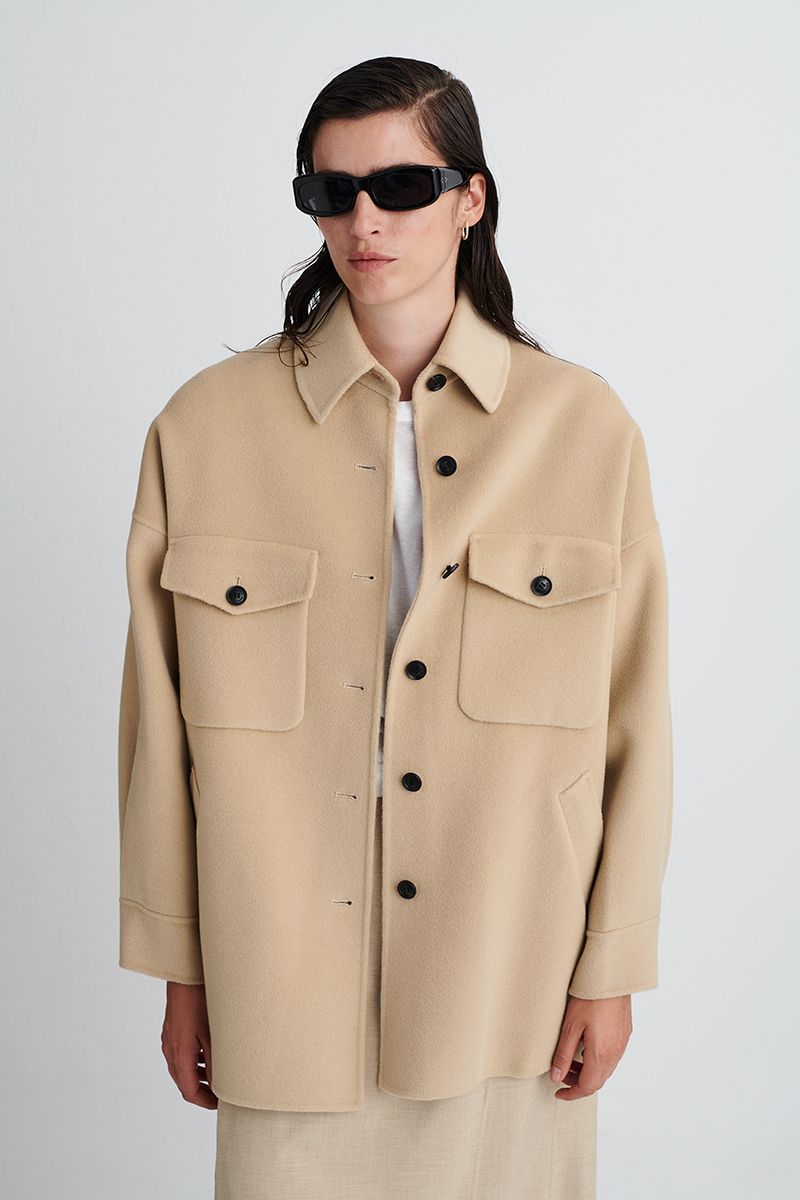 Cashmere and wool coat