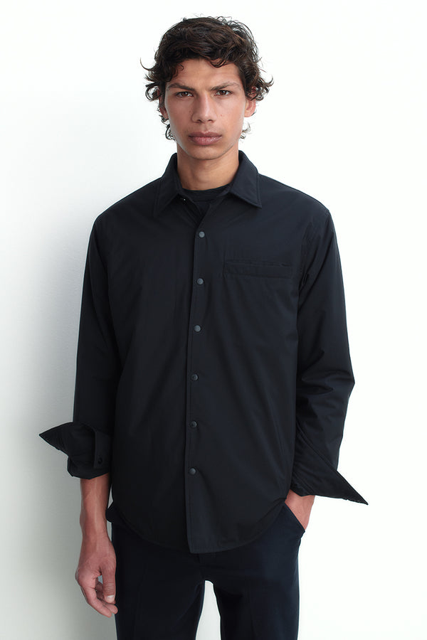 Technical fabric overshirt