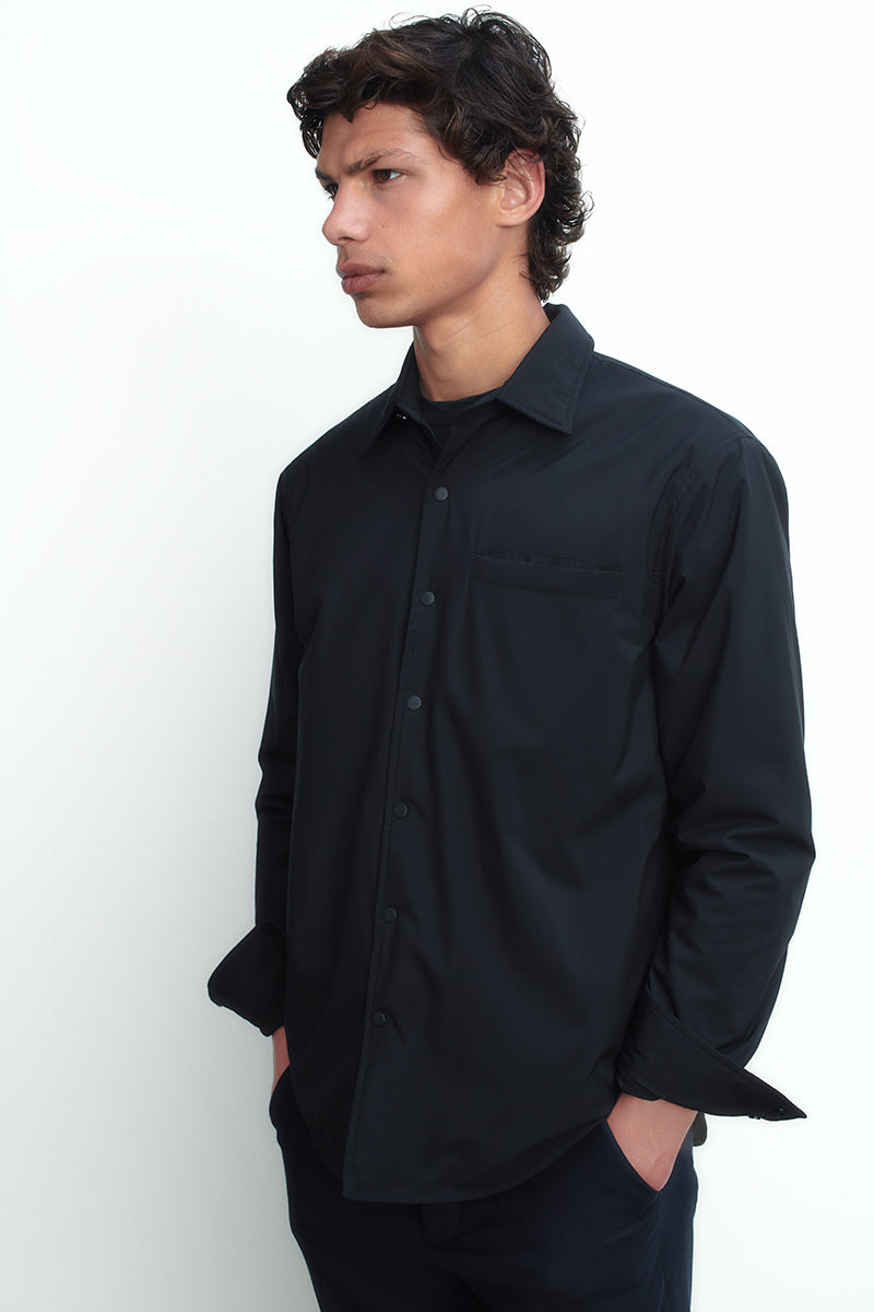 Technical fabric overshirt