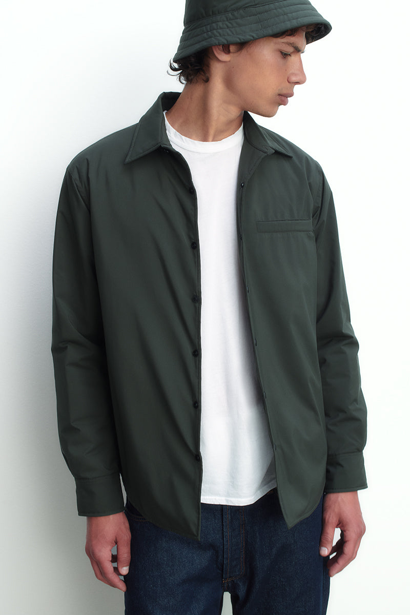 Technical fabric overshirt