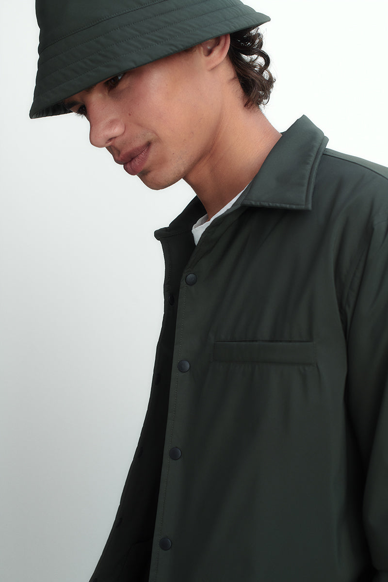 Technical fabric overshirt