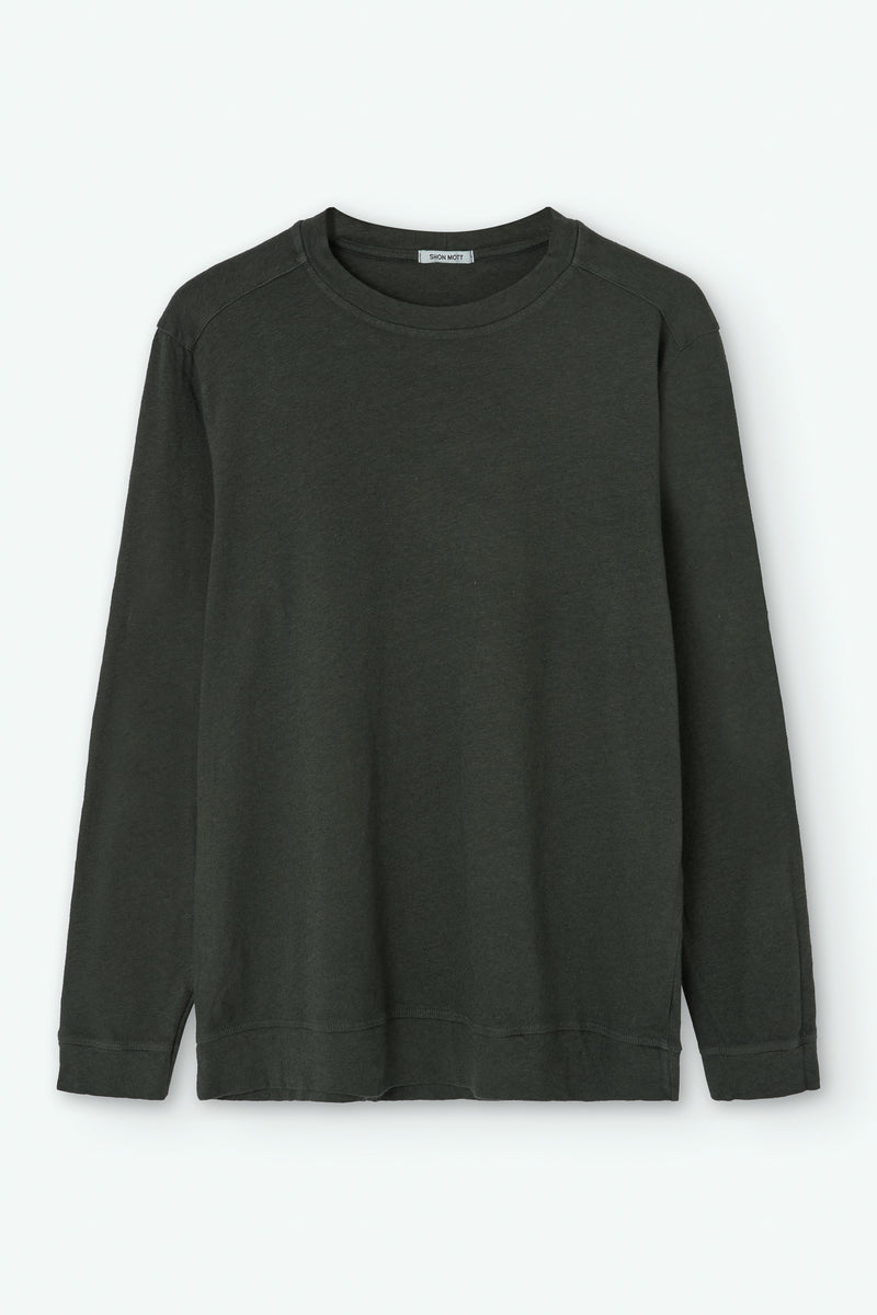 Long-Sleeve Linen T-shirt