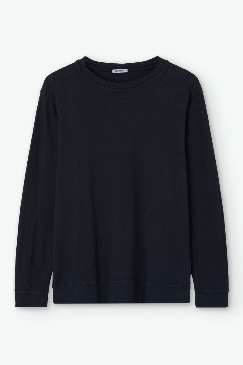 Long-Sleeve Linen T-shirt