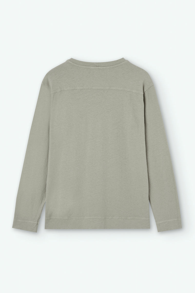 Long-Sleeve Linen T-shirt