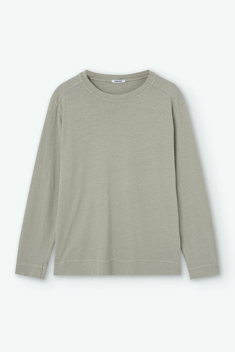 Long-Sleeve Linen T-shirt