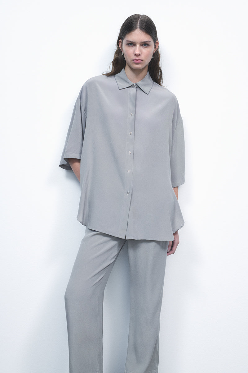 Camisa de seda oversize