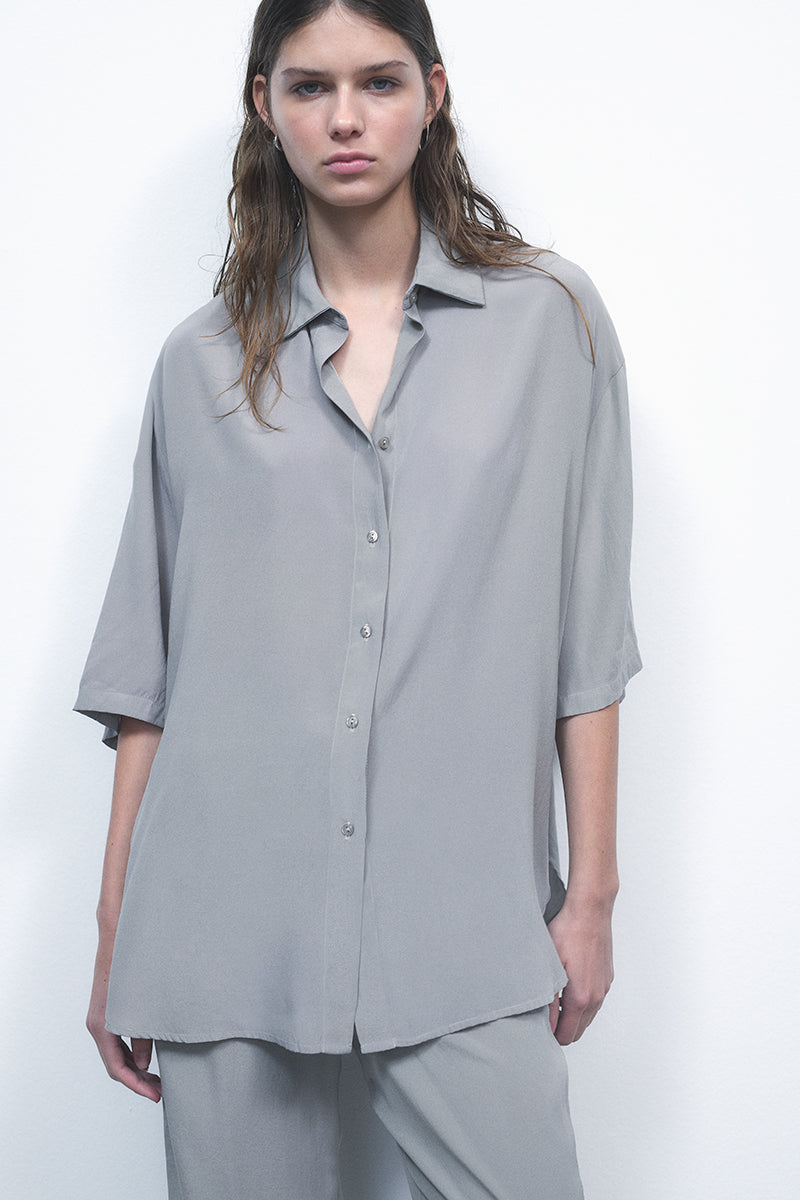 Camisa de seda oversize