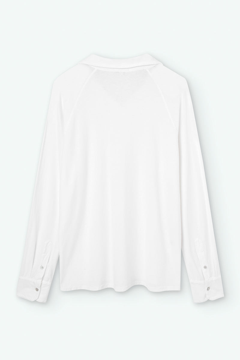 Long-Sleeve Raglan Polo