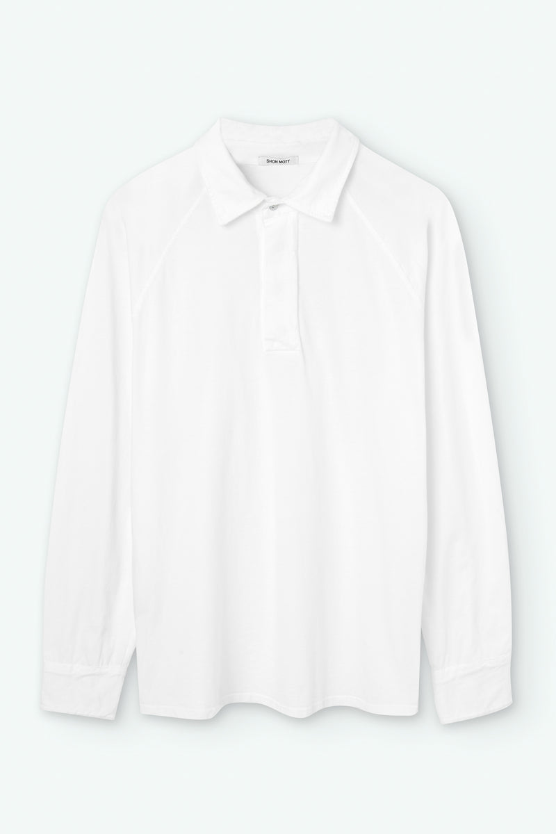 Long-Sleeve Cotton Polo