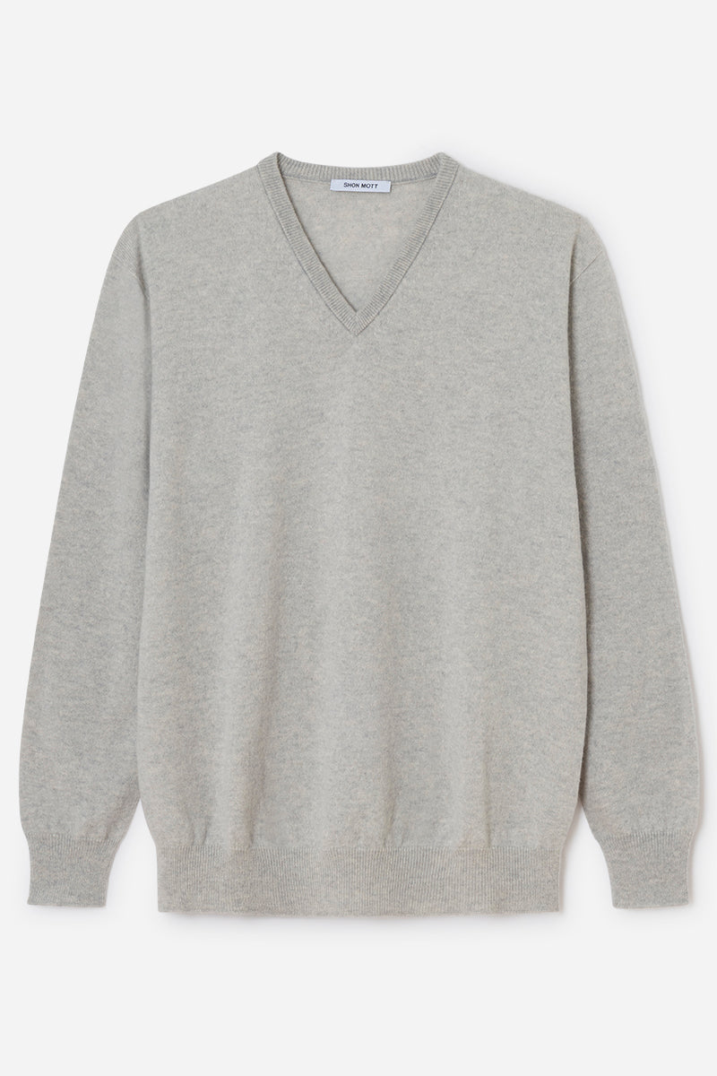 Cashmere sweater with collar