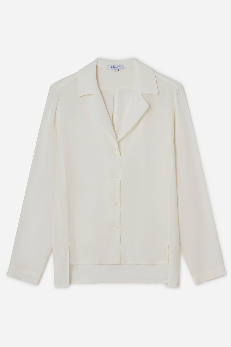 Silk "blazer" shirt