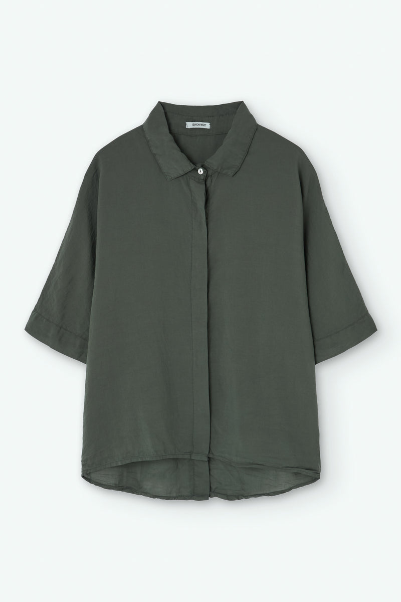 Polo Collar Blouse