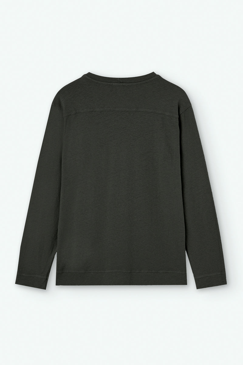Long-Sleeve Linen T-shirt