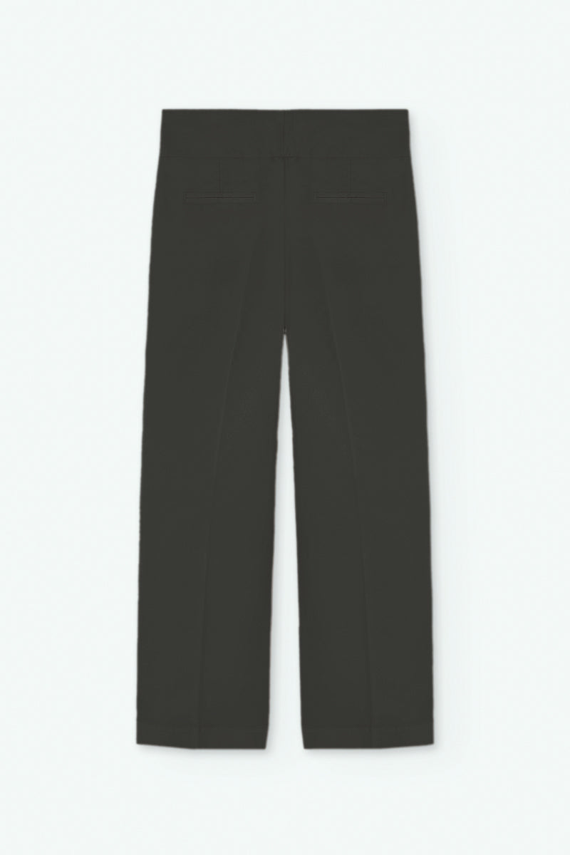 Pantalón recto de algodón