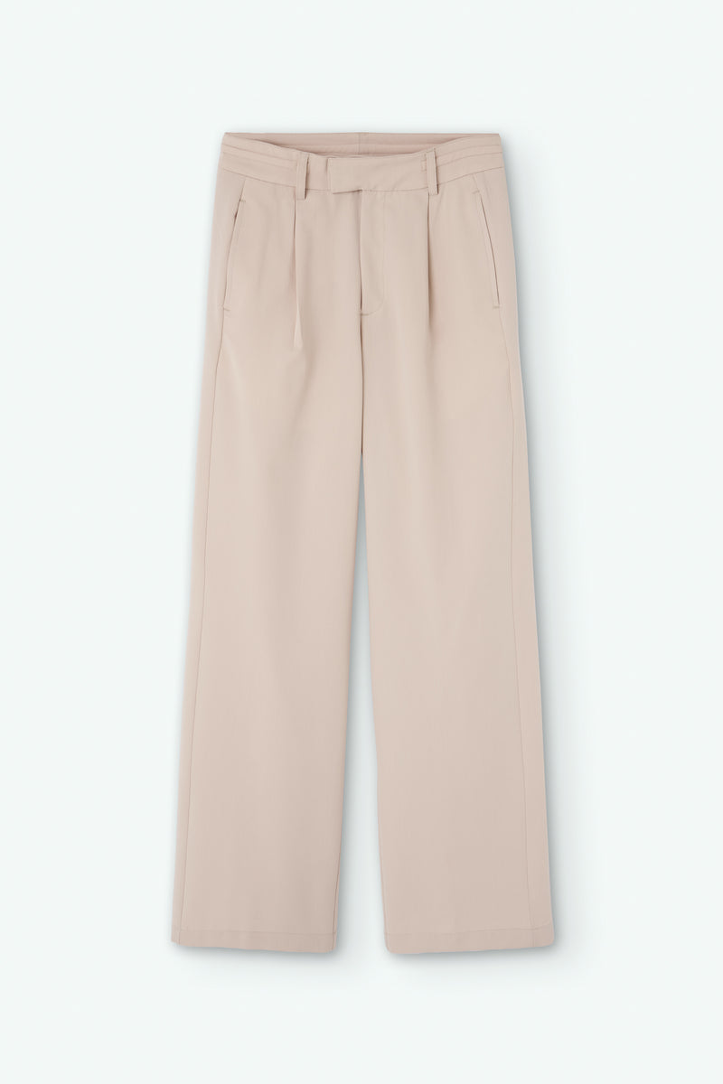 High-Waist Pleated Pants