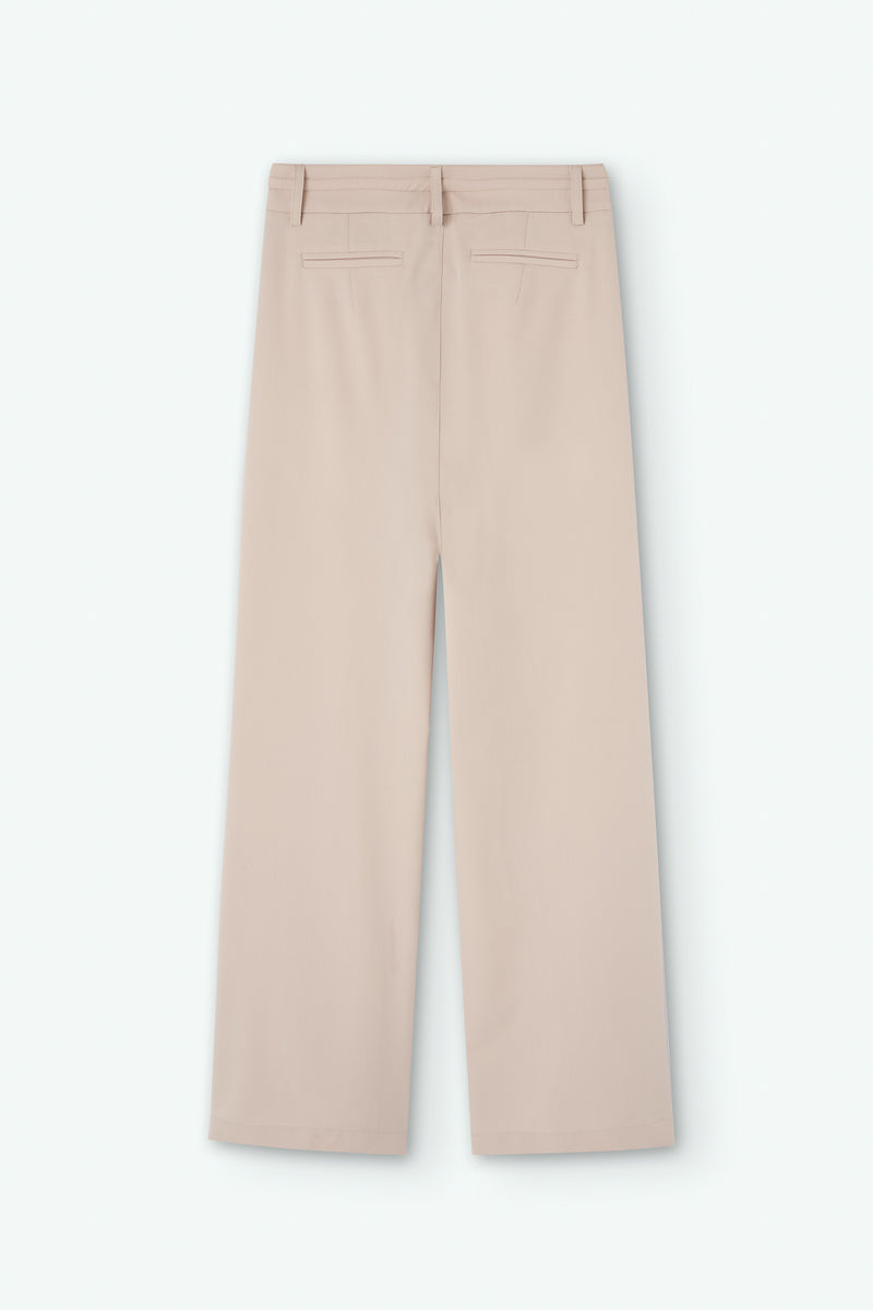 High-Waist Pleated Pants