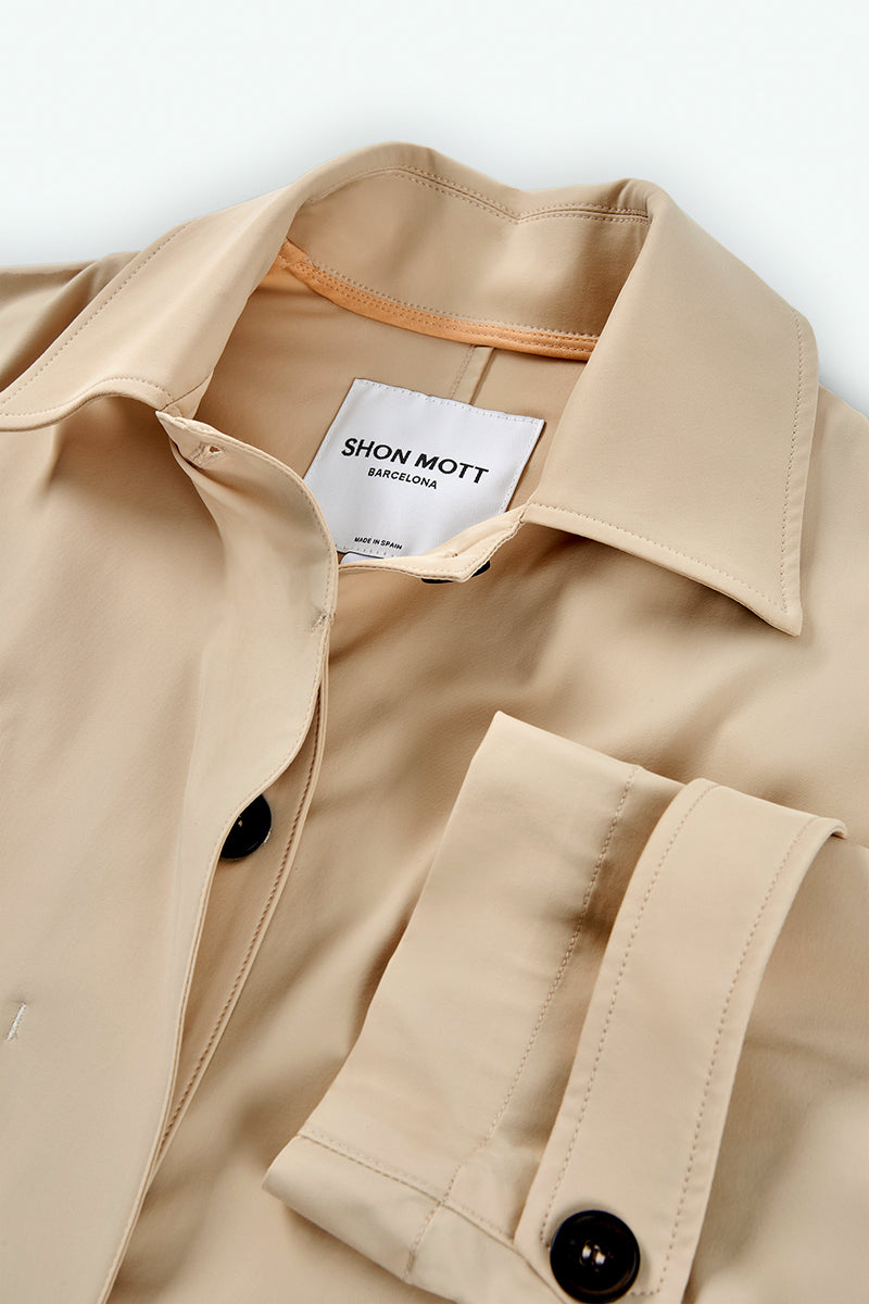 Parka corta de nylon