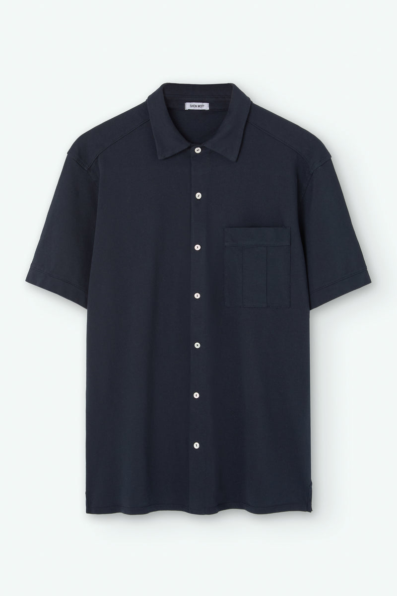 Camisa de pique con manga corta