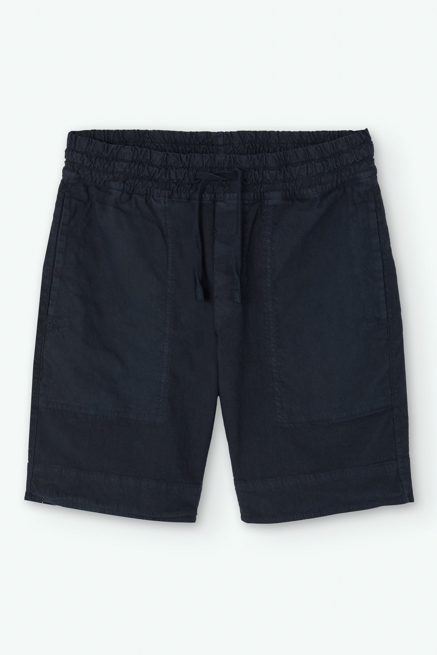 Shorts de algodón con lino