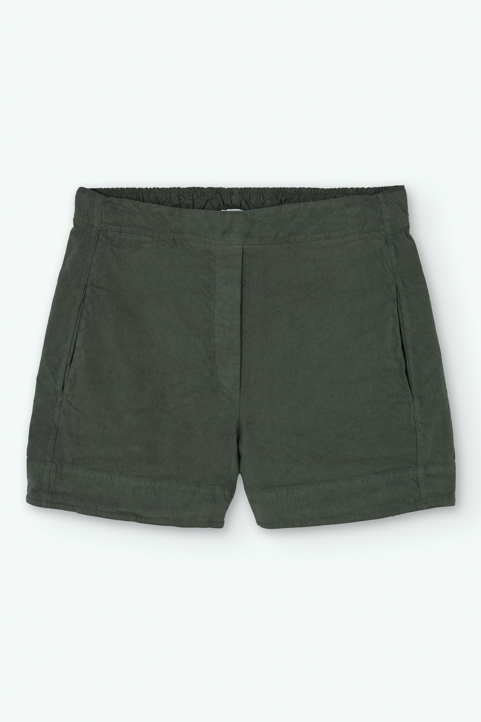 Shorts de algodón y lino