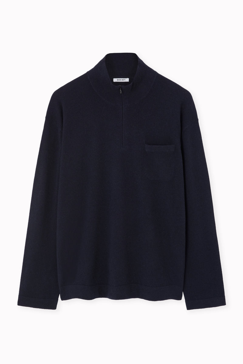 Cashmere Sweater with Invisible Zipper